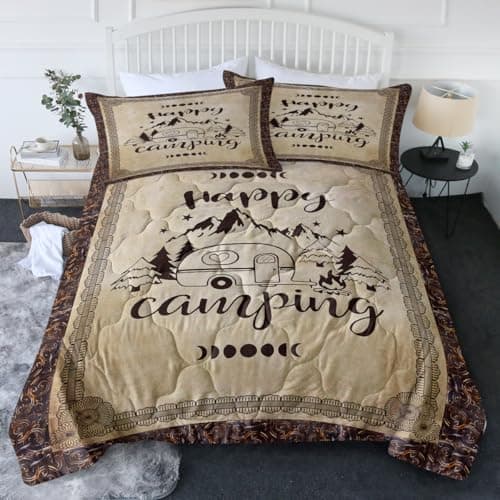 BlessLiving Black Red Mouth Comforter Set Queen Size for Boys & Girls