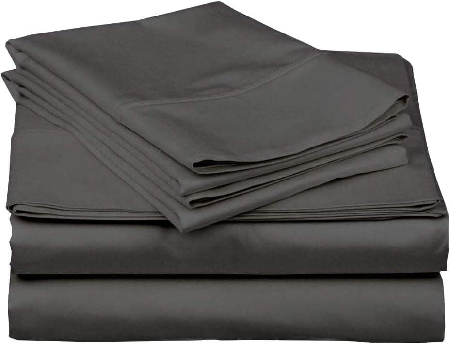 True Luxury Egyptian Cotton King Size Sheets 1000 Thread Count Silver Grey