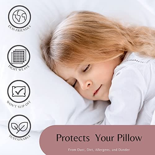 Lavender Queen Size Linen Pillow Cases - 2 Pack - 100% Cotton - Soft and Comfortable