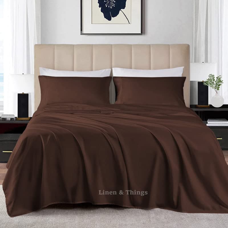 Premium 100% Egyptian Cotton 800 Thread Count 120x80 King Sheet Set, Deep Pocket 18", Mediterranean Blue