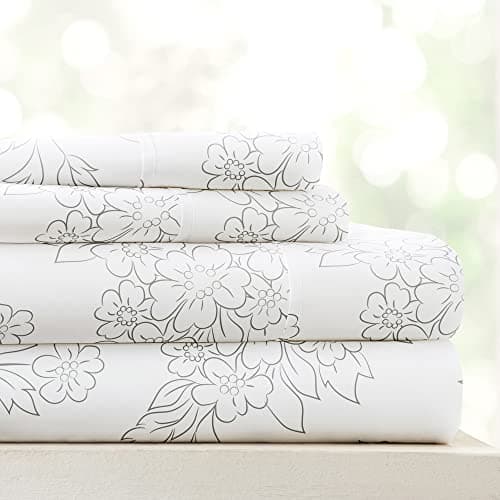 Ultra-Soft & Cooling Queen Bed Sheet Set - Pale Blue Wheatfield