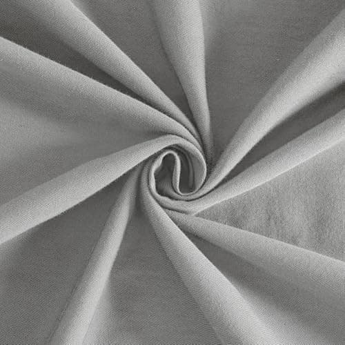 JELLYMONI Linen Grey 20x26 Pillowcases Set of 2 100% Washed Cotton