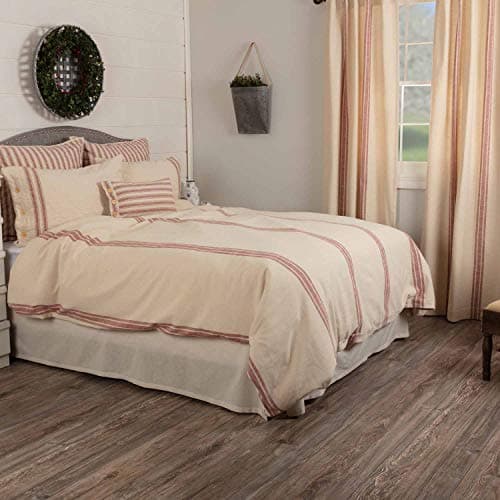 Red King Duvet Cover in Market Place