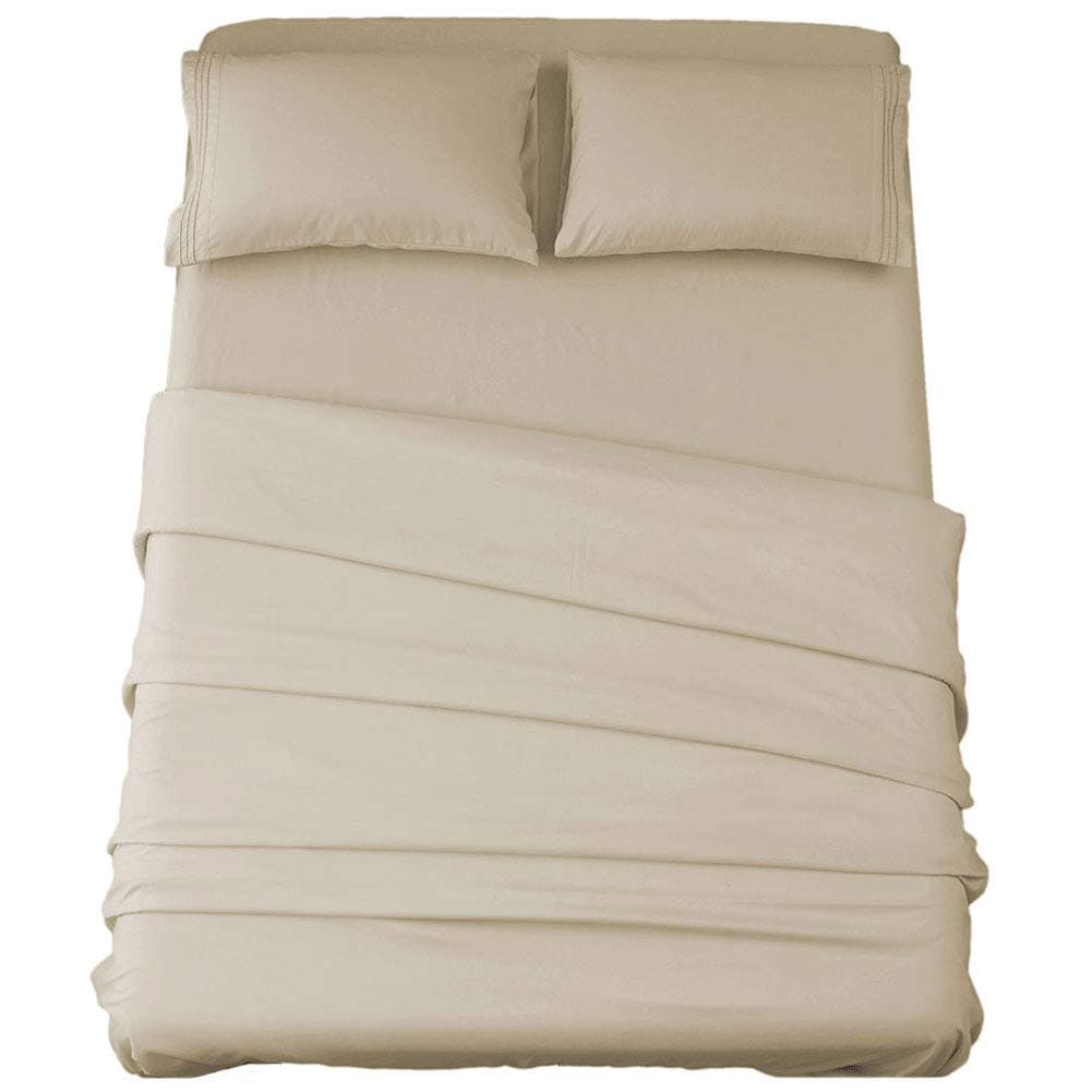 SONORO KATE Queen Bed Sheet Set - Super Soft Egyptian Microfiber, 1800 Thread Count, Wrinkle Resistant