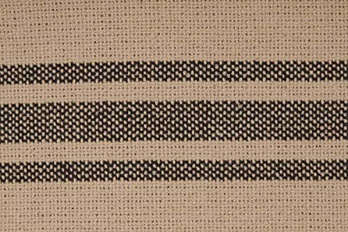 Piper Classics Mill House Stripe Black Euro Pillow Sham, Beige & Black