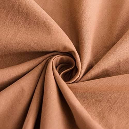 JELLYMONI 100% Washed Cotton Pillowcases Set with Button Closure, 2 Pack Standard(20×26) - Linen Grey