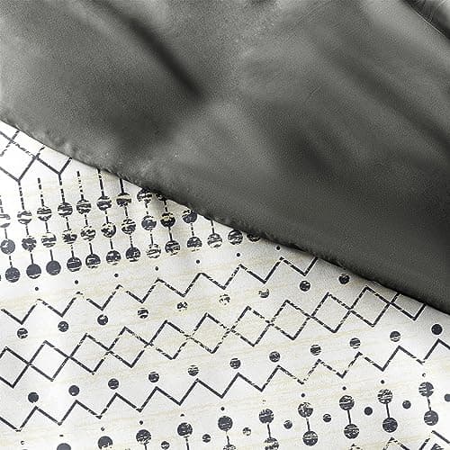 Twin Duvet Cover Set in Gray - Hotel-Like Comfort and Softness with Exquisite Prints and Solid Colors for Dreamy Bedroom