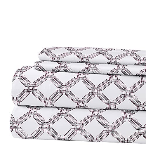 Modern Threads 4-Piece Printed Bedding Set with Extra Soft Sheets - Full Size