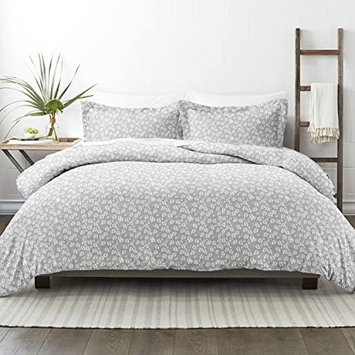 Linen Market Queen Duvet Cover & Pillow Shams in Gray