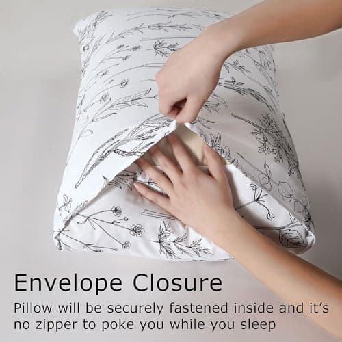 Printed Full Sheet Set with Deep Pocket in Microfiber - 4 Piece Soft and Breathable
