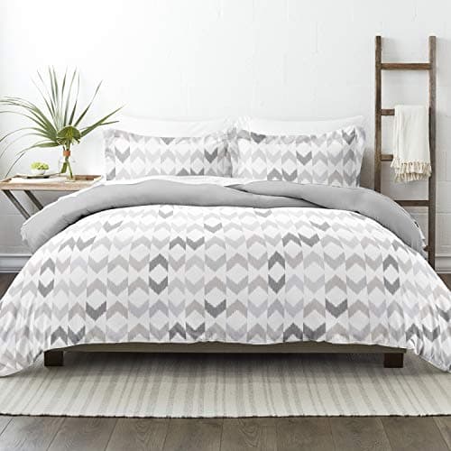 Queen Duvet Cover Set - Hotel-Like Comfort, Exquisite Prints & Solid Colors for Dreamy Bedroom