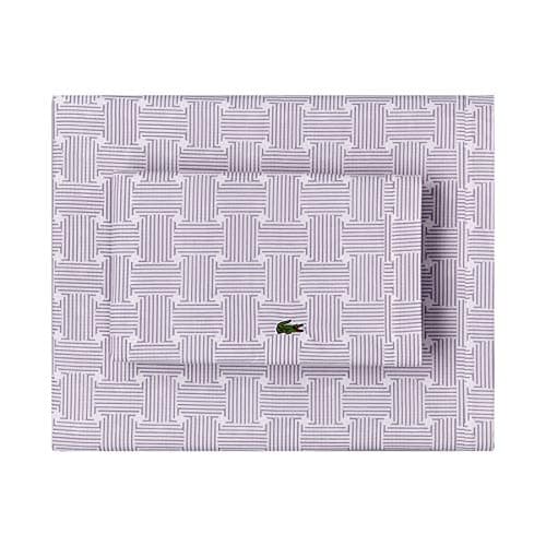 Lacoste Cotton Sheet Set - Baroque Rose, Queen Size