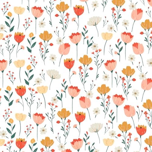 JSD Yellow Floral Printed Full Size 4 Piece Microfiber Sheet Set Extra Deep Pocket