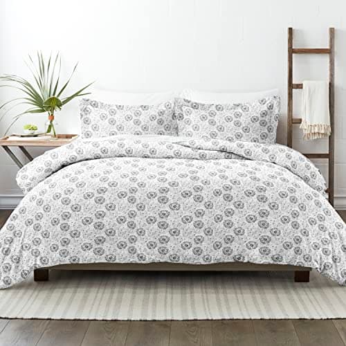 King Size Linen Duvet Cover Set with 2 Pillow Shams - Hotel-Like Comfort and Unparalleled Softness