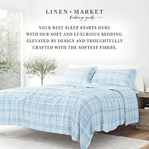Ultra-Soft Cooling Aqua Polka Queen Bed Sheet Set - Fit for 16 Mattress