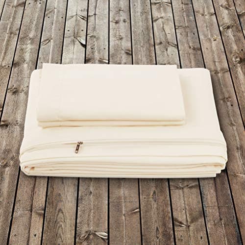 Simply Soft Linen Queen Duvet Cover Set, Cream