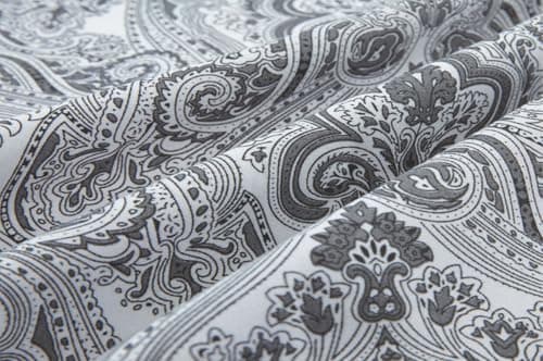 King Size Bed Sheets Set - Deep Pockets, Floral Ultra Soft Microfiber, 90 Thread Count (Grey/Yellow Medallion)
