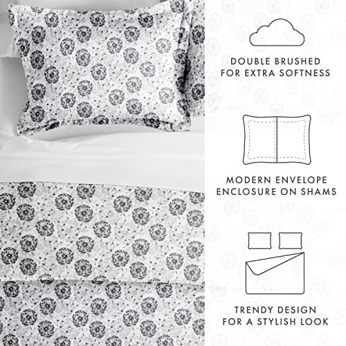 King Size Linen Duvet Cover Set with 2 Pillow Shams - Hotel-Like Comfort and Unparalleled Softness