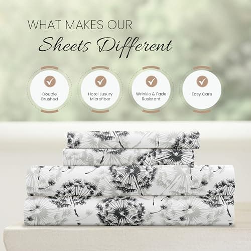 Make a Wish Light Gray Linen Market Queen Sheet Set – Oeko-Tex Certified