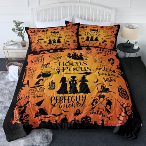 BlessLiving Black Red Mouth Comforter Set Queen Size for Boys & Girls