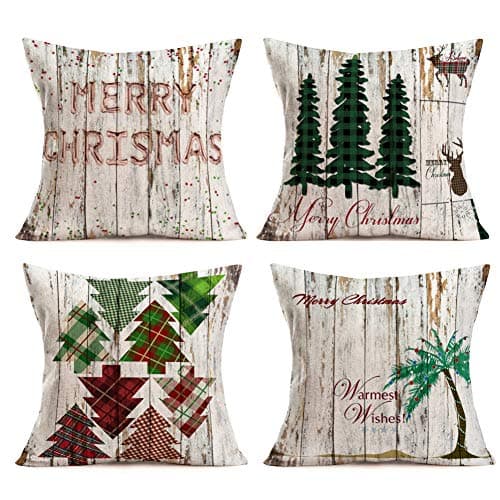 Set of 4 Vintage Animal Pillow Covers - Farmhouse Decor