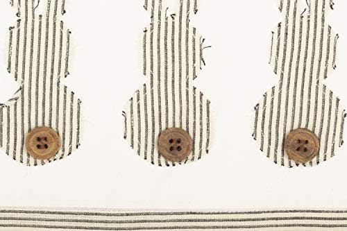 Piper Classics Hippity Hop Black Ticking Bunny Throw Pillow Cover