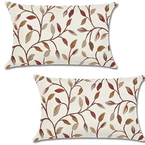 Dinosaur Lumbar Pillow Covers, 12x20 inch, Kids Dino Decor Cushion Cases