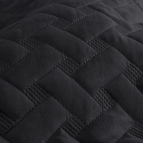 Bedsure Queen Size Basket Weave Quilt - Soft Grey Seasonal Bedding Set