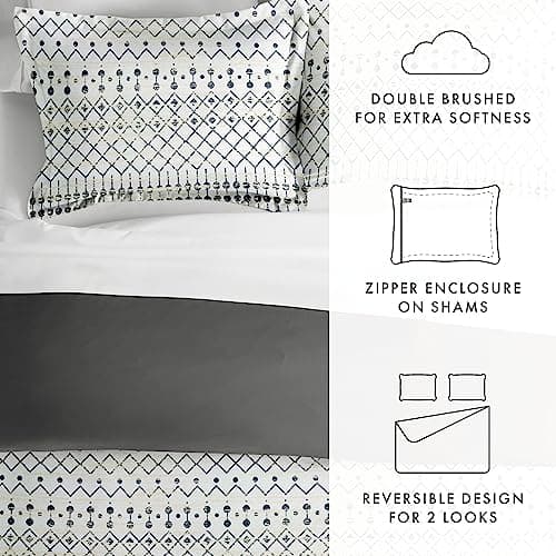 King Size Linen Duvet Cover Set - Hotel-Like Comfort, Unparalleled Softness, Exquisite Prints & Solid Colors