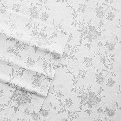 4 Piece Queen Bedding Sheet Set - Gray Stripe