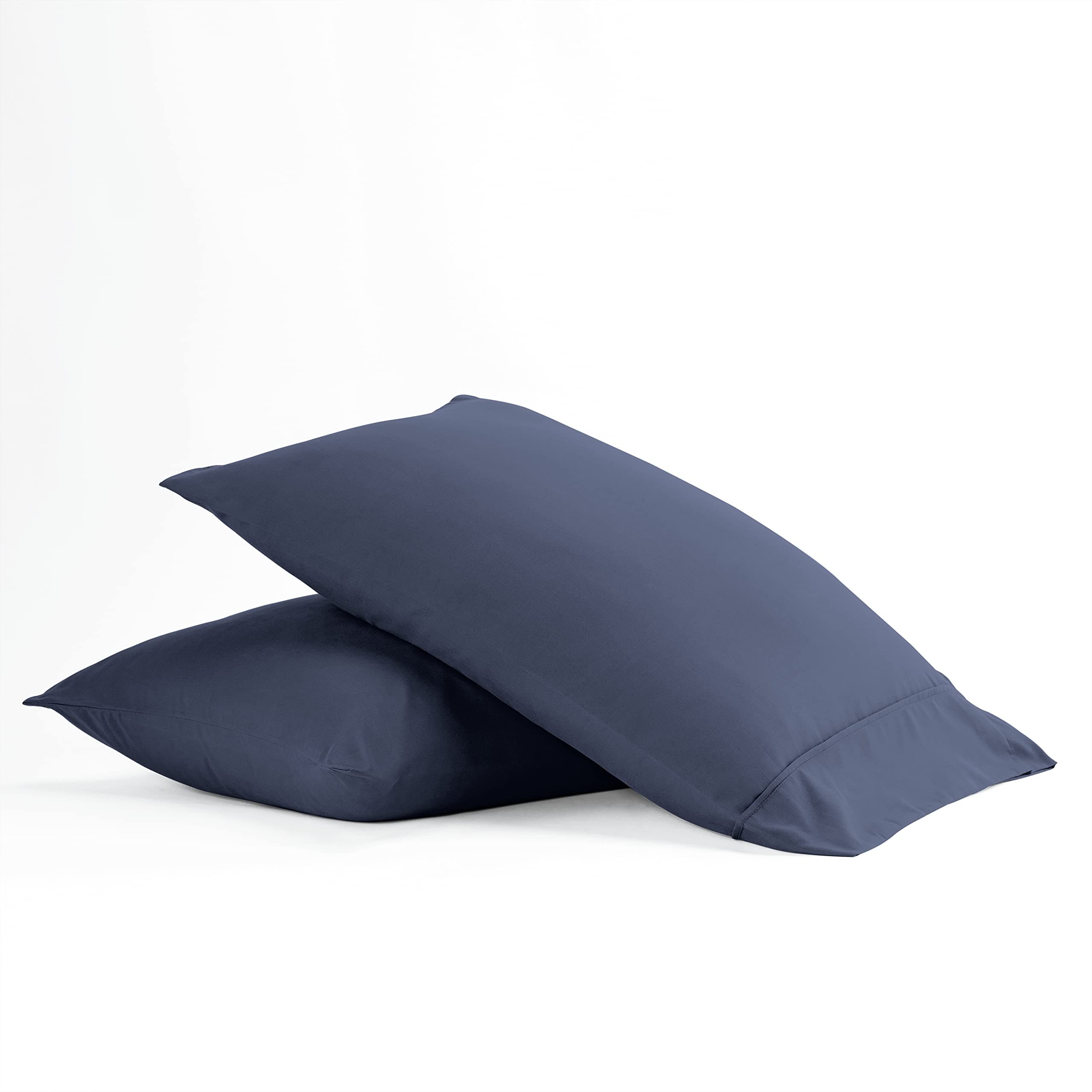 Luxe Queen Size Pillow Covers - Ultra Soft & Navy - Home Decor Gifts