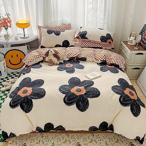 White Pure White Bedding Comforter Set Queen Size Ultra Soft Breathable Solid Blanket for Women Men Adults