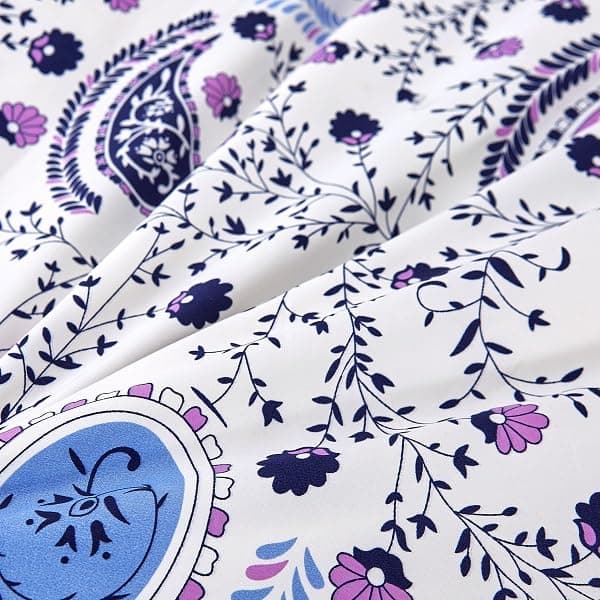 JSD Yellow Floral Printed Full Size 4 Piece Microfiber Sheet Set Extra Deep Pocket