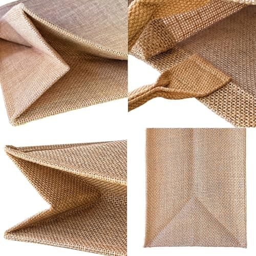 15 Pcs Jute Burlap Tote Bags for Travel & Weddings