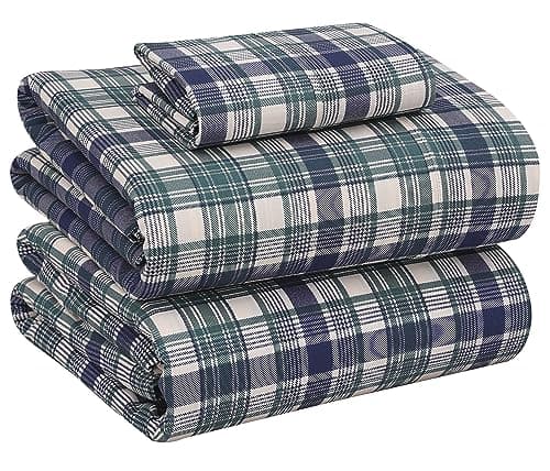 RUVANTI Queen Deep Pocket 4PC Cotton Percale Bed Linen Set
