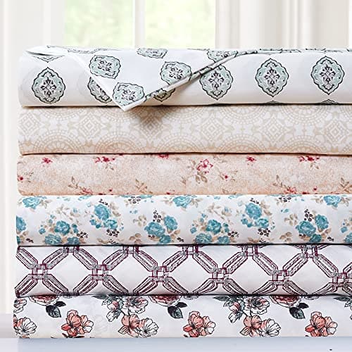 Modern Threads 4-Piece Printed Bedding Set with Extra Soft Sheets - Full Size
