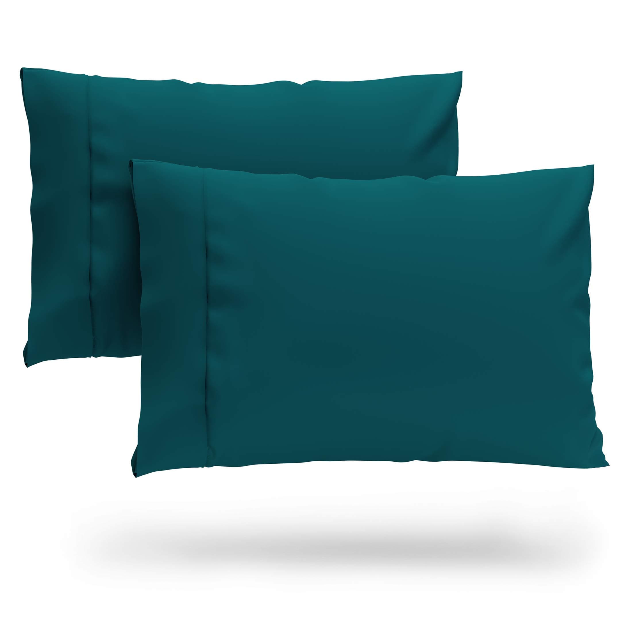 Ultra Soft Cooling Bamboo Pillowcases Set - King Size, Dark Teal