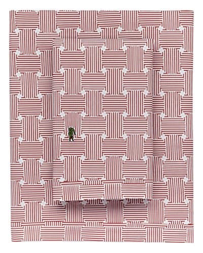 Lacoste Cotton Sheet Set - Baroque Rose, Queen Size