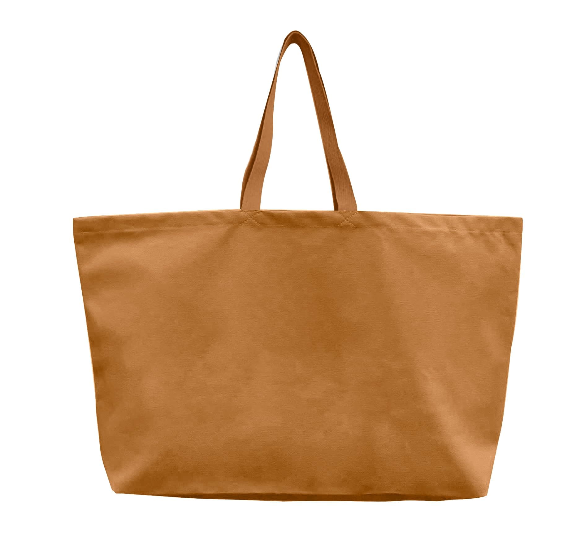 Large Canvas Tote Bag - Extra Big Shopping & Beach Reusable 28"x8"x16"