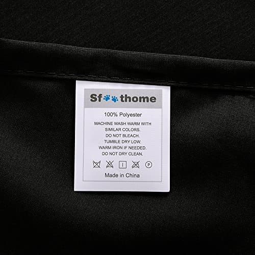 Sfoothome Black Luxury 4-Piece Bed Sheet Set - Full Size, Extra Deep Pocket