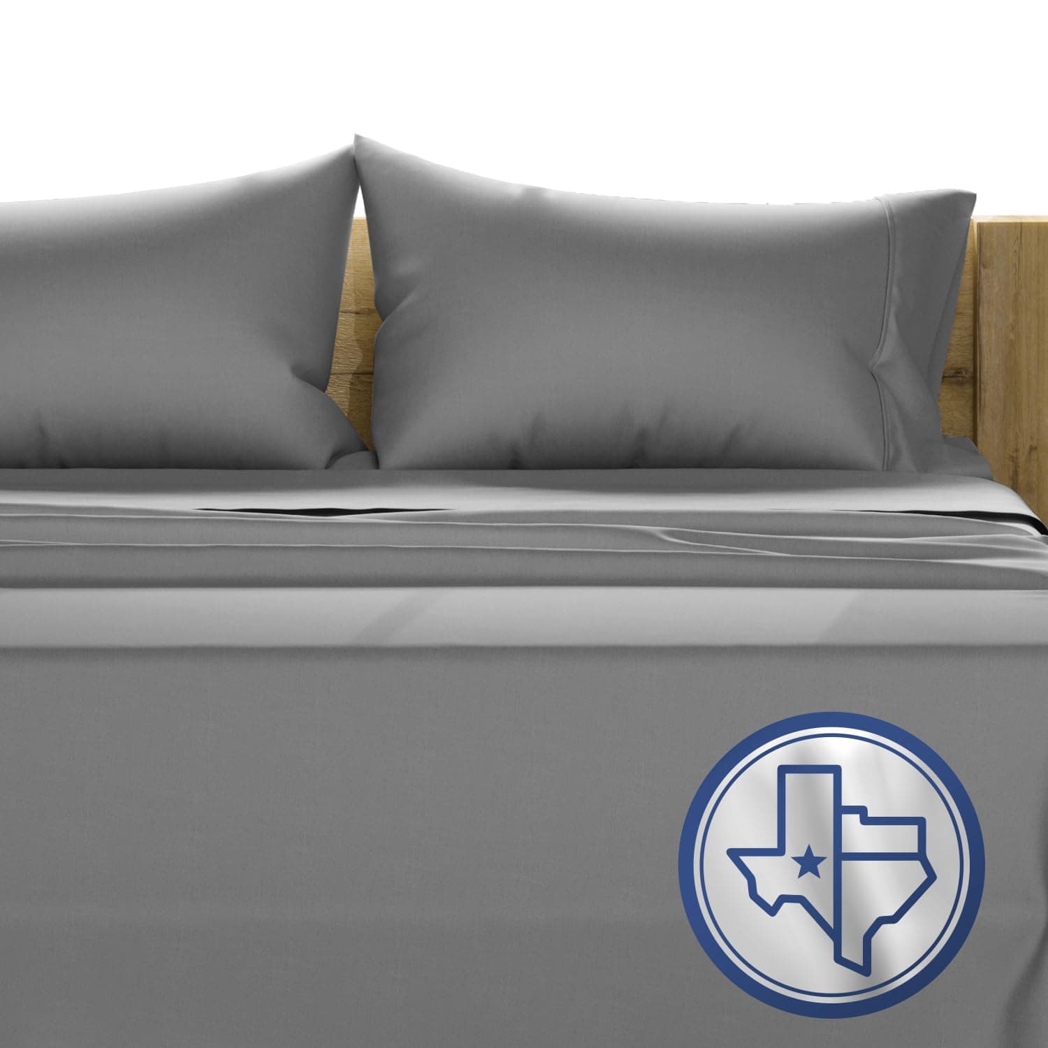TEXAS LINEN CO. 1000 Thread Count Egyptian Cotton Queen Sheet Set - Dark Grey