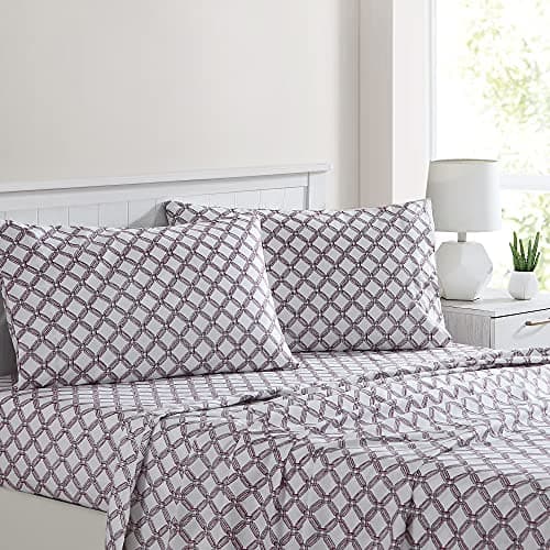 Modern Threads 4-Piece Printed Bedding Set with Extra Soft Sheets - Full Size