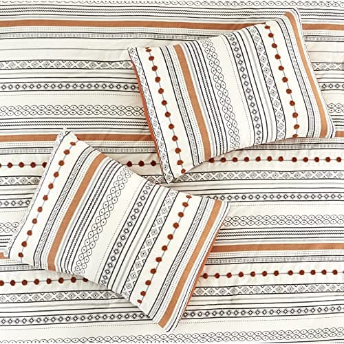 Modern Threads Layne Collection King Comforter Set - Reversible & ElegantBedding (4-Piece) - Includes Comforter, Shams &