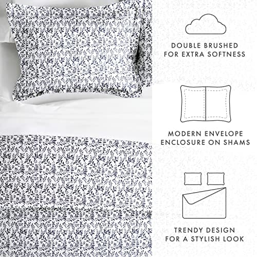 King Size Linen Duvet Cover Set - Hotel-Like Comfort with Softness and Exquisite Prints