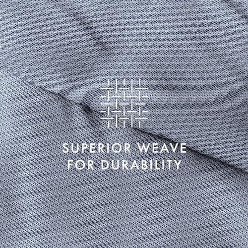 iEnjoy Home Premium Blue Diamond Pattern Duvet Cover Set, Queen/Full