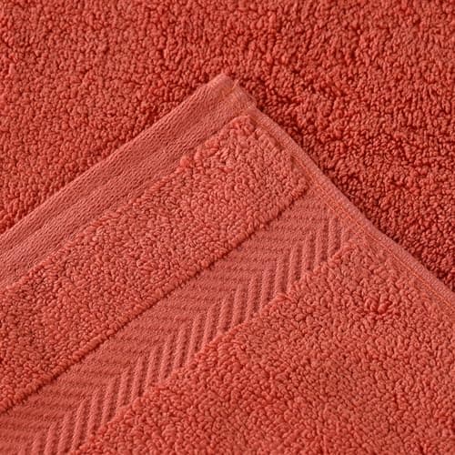 Superior Zero Twist 100% Cotton Oversized Bath Sheet Set, Super Soft & Absorbent - Brick