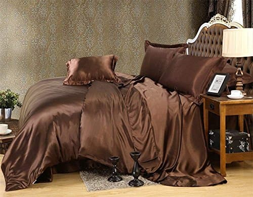 Royal Blue Satin 4-Pc Sheet Set, Queen (1 Flat, 1 Fitted, 2 Pillowcases)