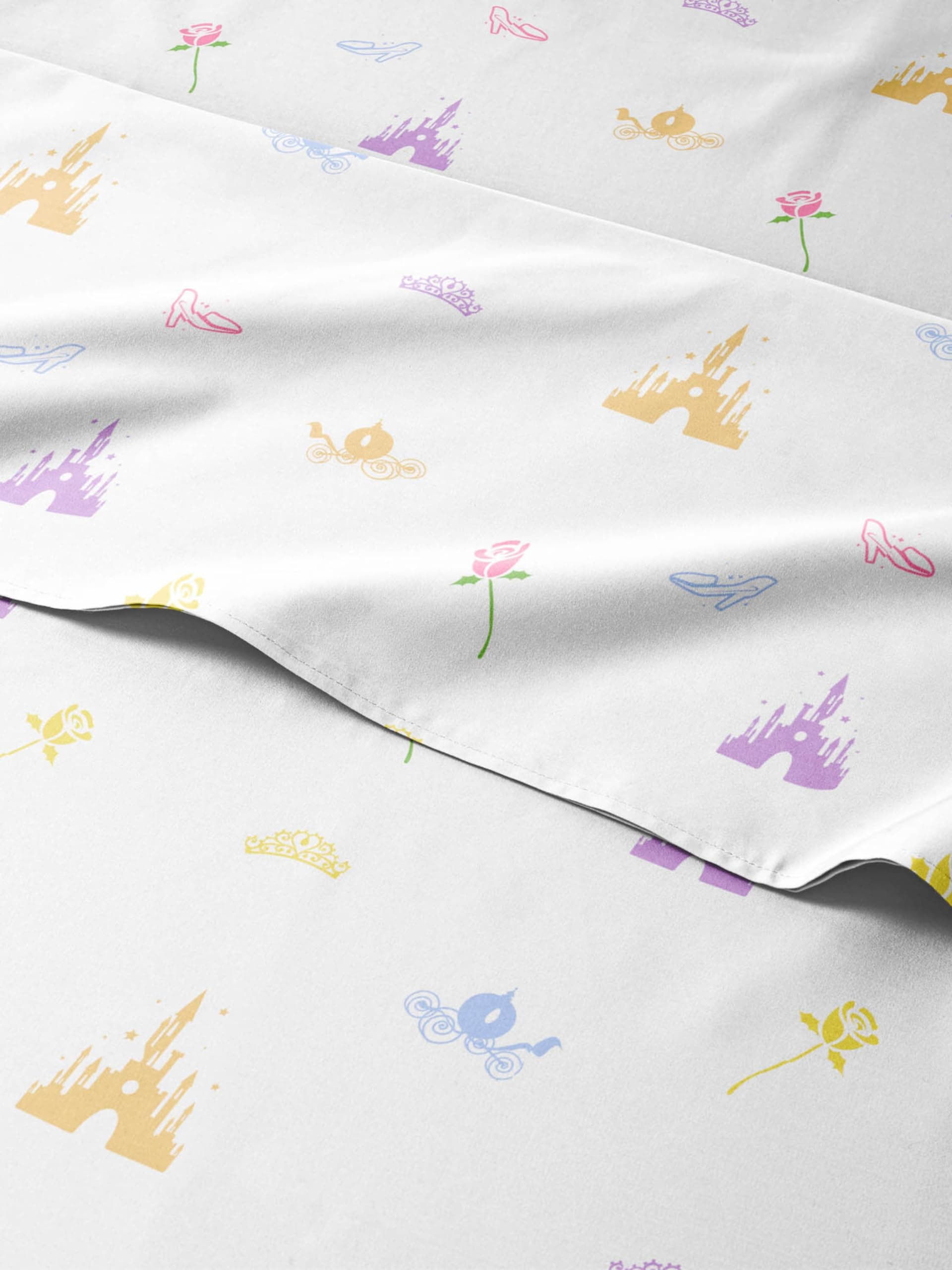 CGK Linens Kids Princess 4 Piece Sheet Set - Breathable, Deep Pockets - Easy Fit - Machine Washable