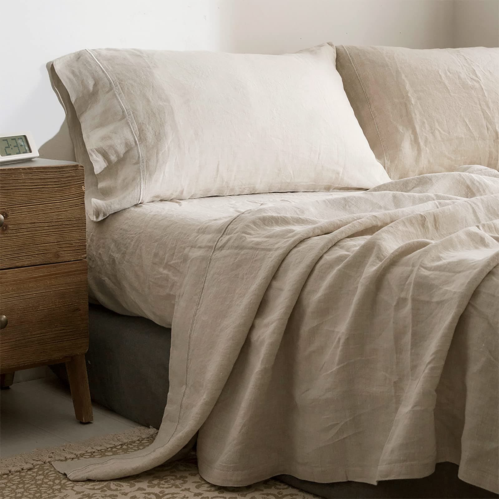 Simple&Opulence 100% Linen 4-Piece Sheet Set - Full Size