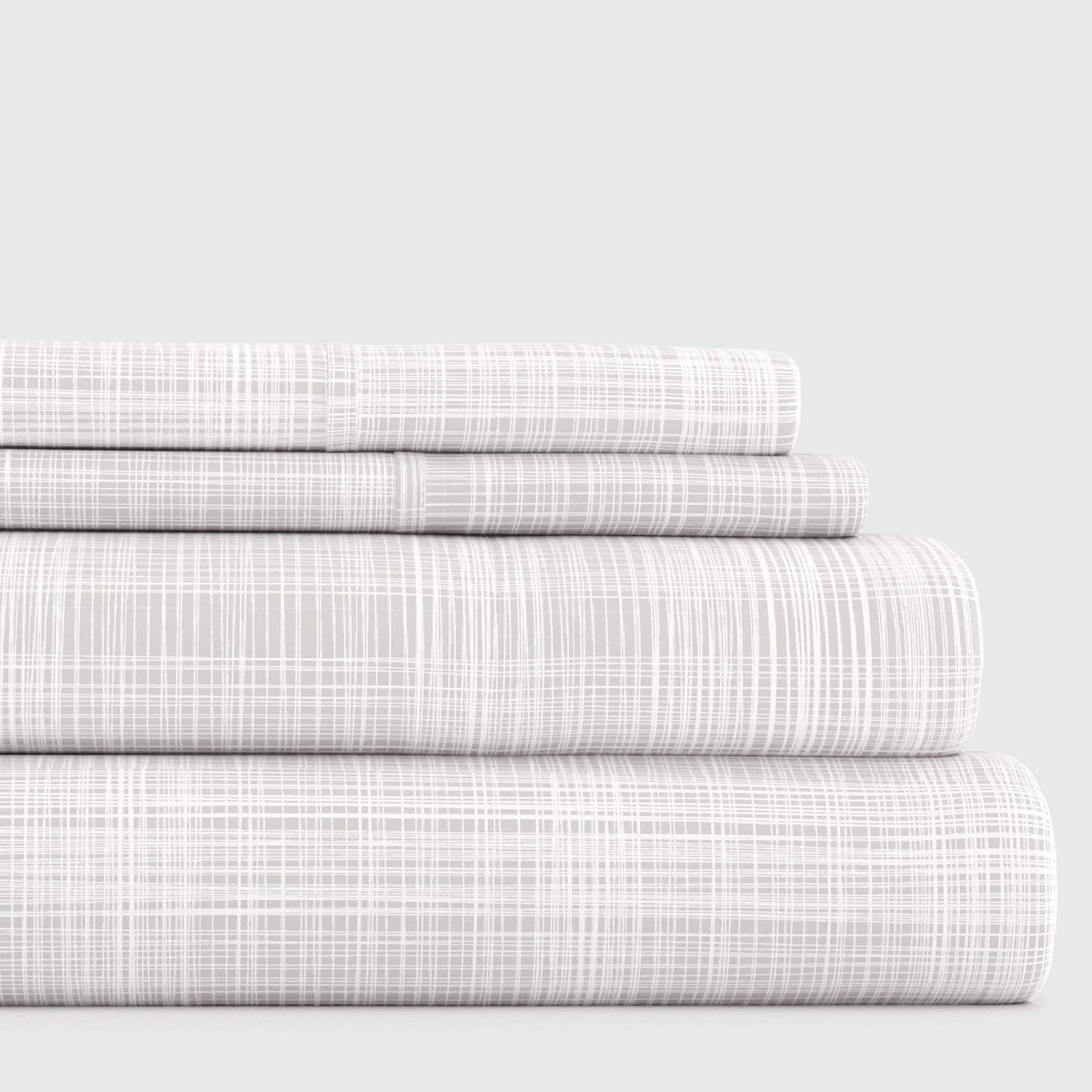 Linen Market Queen Bedding Sheet Set - Gray Thatch, Deep Pocket, Ultra-Soft & Cooling